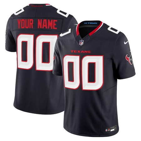 Men's Nike Custom Navy Houston Texans Vapor F.U.S.E. Limited Jersey